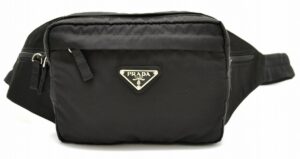 11541046 Prada Canapa Denim 2WAY Shoulder Bag Corda Black