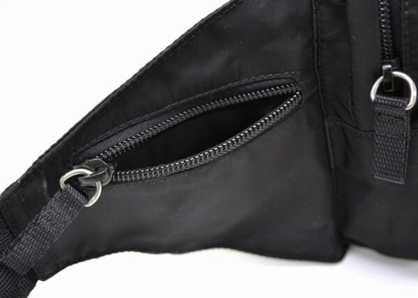 11541046 4 Prada Nylon Waist Body Bag Black