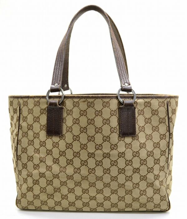 11541174 Gucci GG Canvas Tote Bag Shoulder Tote Khaki Beige Brown