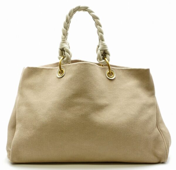 11541290 Bottega Veneta Leather Tote Bag Beige