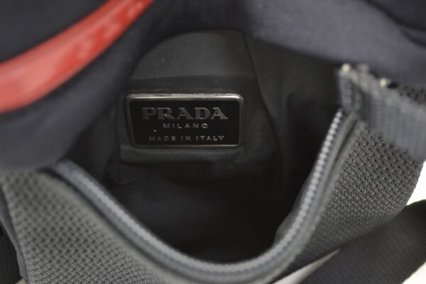 11550293 7 Prada Sports Nylon Shoulder Crossbody Bag Black Red