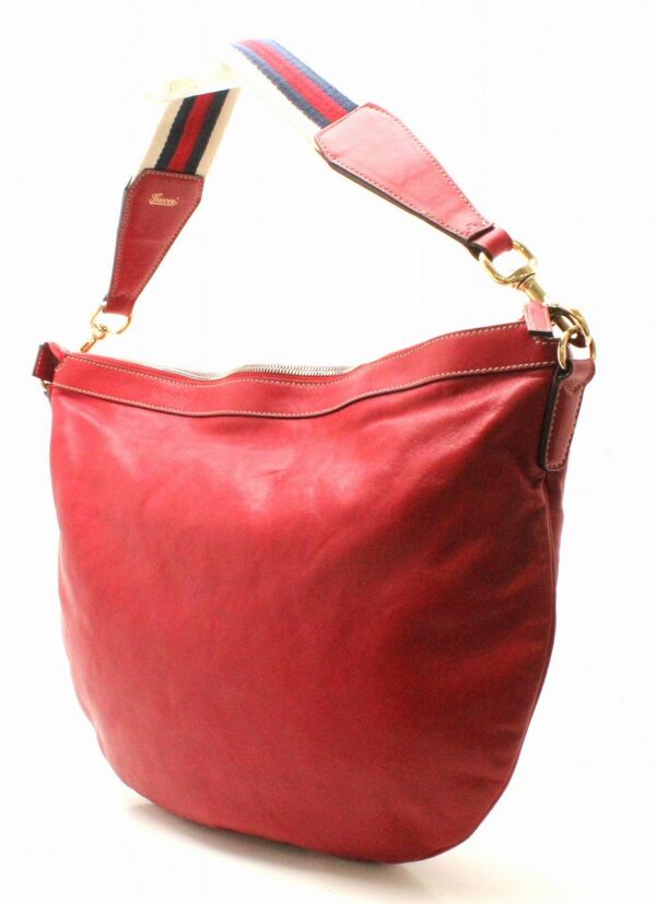 11550372 1 Gucci GG Shoulder Bag Leather Red