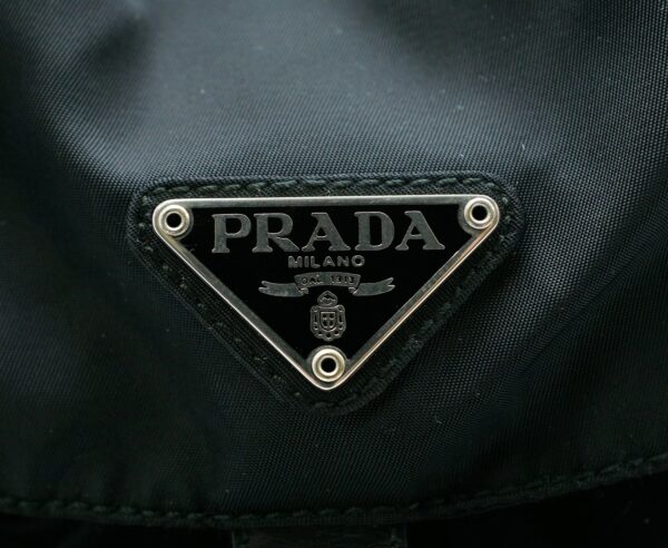 11550632 8 Prada Nylon Leather Rucksack Shoulder Bag Black