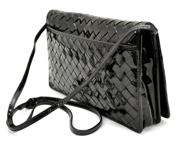 11550661 1 Bottega Veneta Intrecciato Shoulder Bag Black