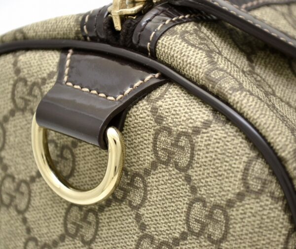 11550831 8 Gucci GG Supreme Bag Mini Khaki Beige Brown