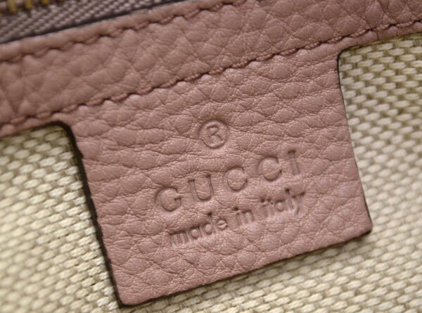 11551090 8 Gucci Soho Interlocking GG 2WAY Shoulder Bag Tassel Leather Pink