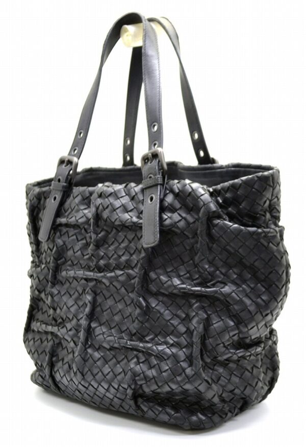 11551237 1 Bottega Veneta Intrecciato Shoulder Bag Black