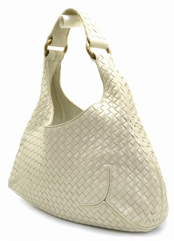 11551238 1 Bottega Veneta Intrecciato Shoulder Bag White