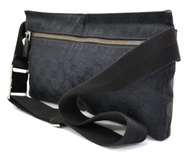 11560505 1 Gucci GG Body Bag Waist Pouch Black