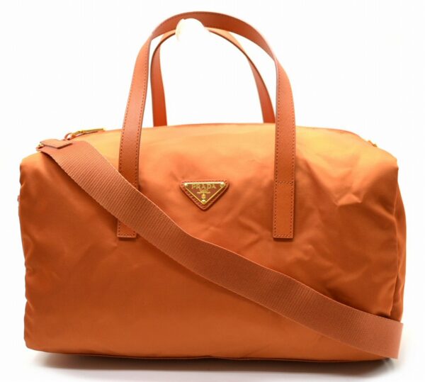 11560657 Prada Nylon Mini Shoulder Bag Orange