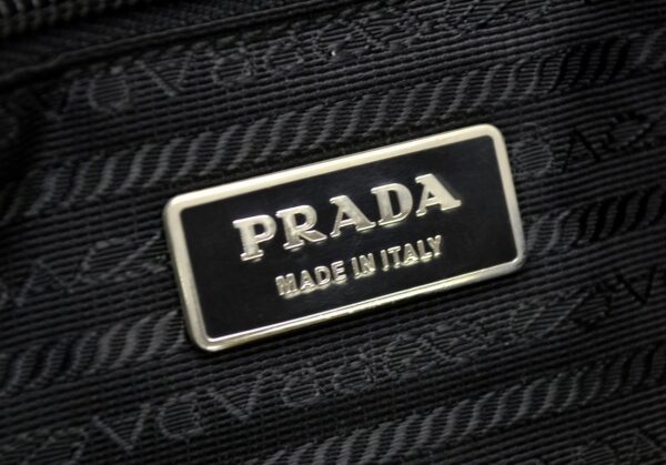 11560724 7 Prada Nylon Leather Shoulder Crossbody Bag Black