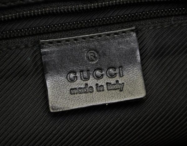 11560732 5 Gucci GG Body Bag Waist Pouch Leather Black