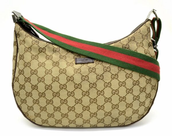 11560819 Gucci GG Sherry Line Shoulder Bag Shape Khaki Beige