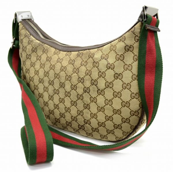 11560819 1 Gucci GG Sherry Line Shoulder Bag Shape Khaki Beige