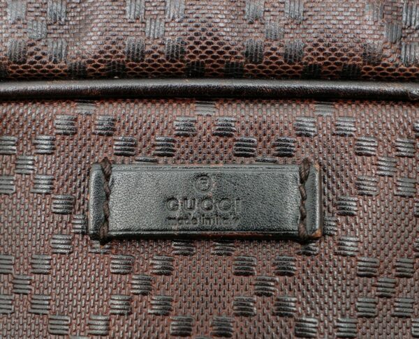 11561041 8 Gucci Diamante Business Bag Leather Brown