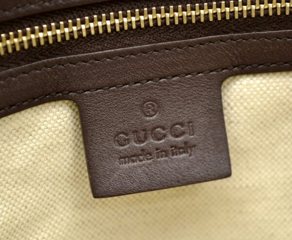 11561174 8 Gucci GG Supreme Tote Bag Leather Brown