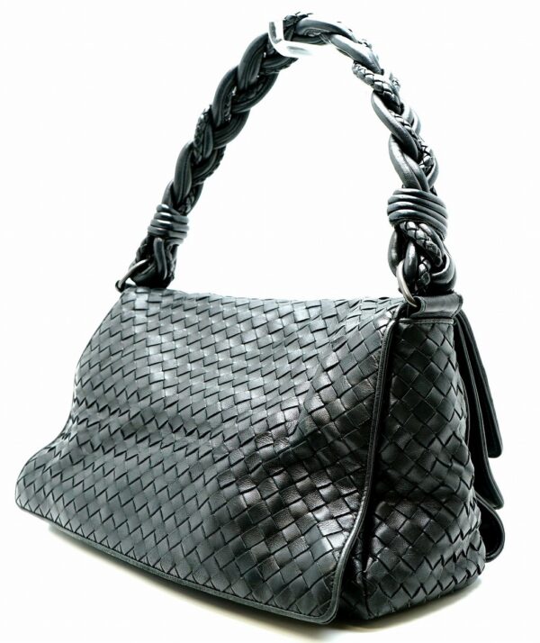 11561272 1 Bottega Veneta Intrecciato Shoulder Bag Black