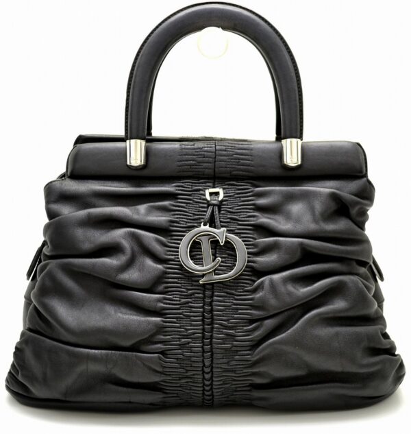 11561509 Christian Dior Handbag Leather Black