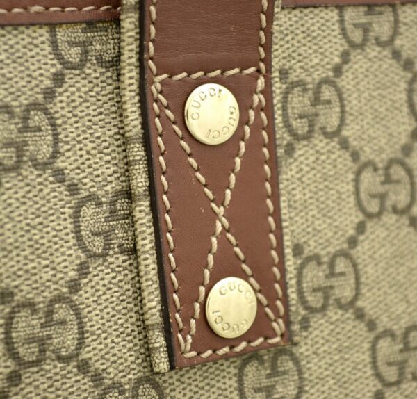 11570125 8 Gucci GG Plus Tote Bag Leather Brown