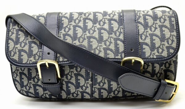 11570135 Christian Dior Trotter Shoulder Bag Navy