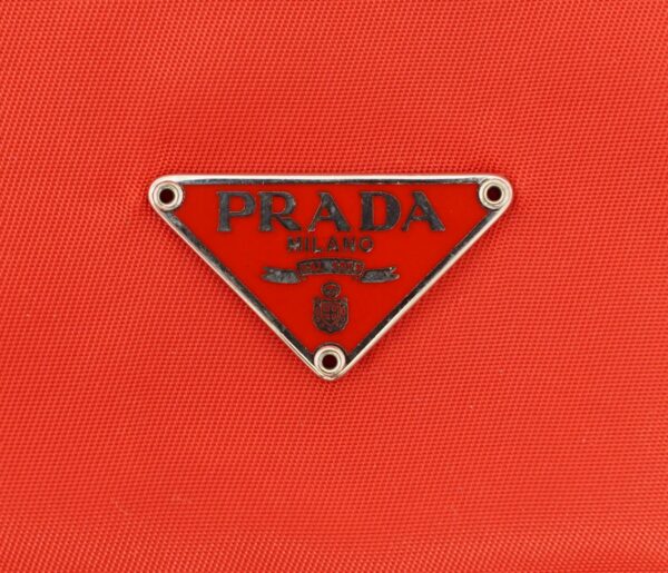 11570305 8 Prada Nylon Drawstring Cosmetic Pouch Red