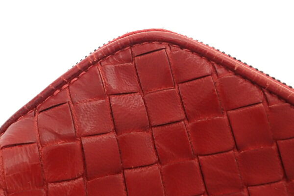 11570756 7 Bottega Veneta Intrecciato Cosmetic Pouch Red