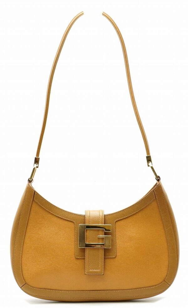 11570785 Gucci Shoulder Bag Leather Camel