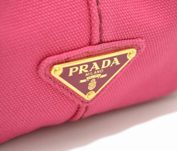 11571375 5 Prada Canapa Denim 2way Tote Shoulder Bag Pink