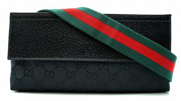 11571461 Gucci GG Waist Bag Leather Black