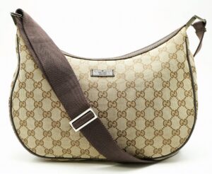 11580229 Gucci Tote Bag Canvas Leather White Pink