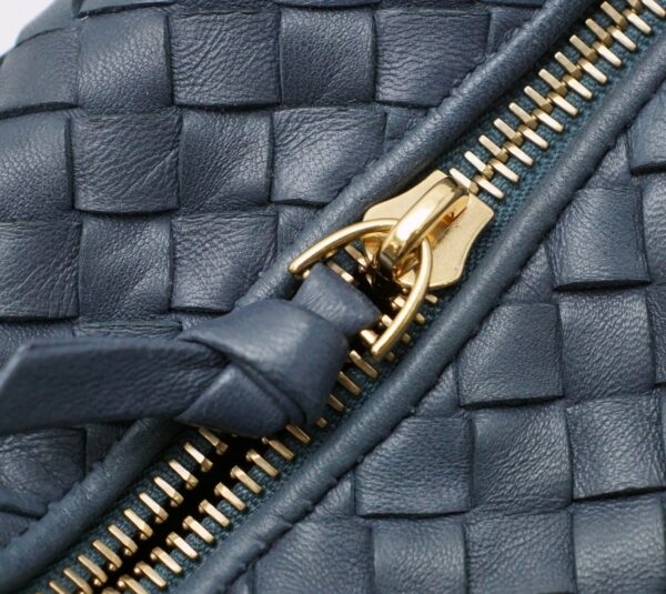 11580479 6 Bottega Veneta Intrecciato Handbag Navy