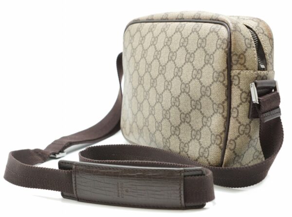 11580593 1 Gucci GG Plus Shoulder Bag Crossbody Canvas Leather Khaki Brown