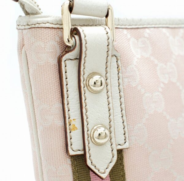 11580646 6 Gucci GG Sherry Shoulder Bag Pink Off White Khaki