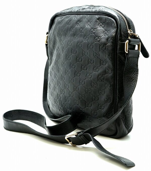 11580884 1 Gucci Guccissima Shoulder Bag Crossbody Leather Black