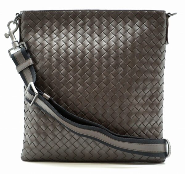 11580891 Bottega Veneta Intrecciato Shoulder Bag Brown