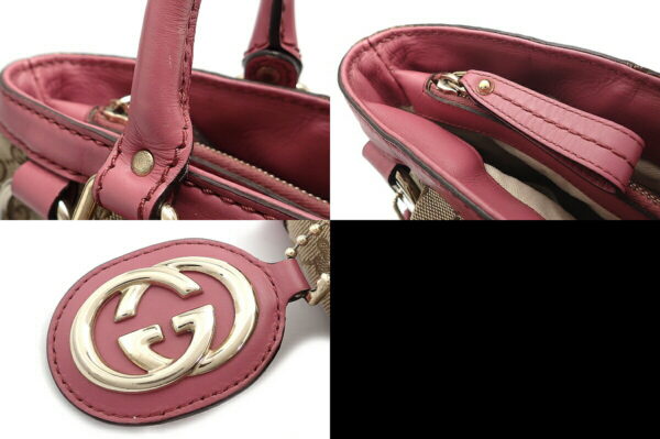 11580893 8 Gucci GG Sookie Shoulder Bag Leather Khaki Beige Pink