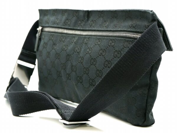 11580957 1 Gucci GG Waist Bag Hip Bag Leather Black