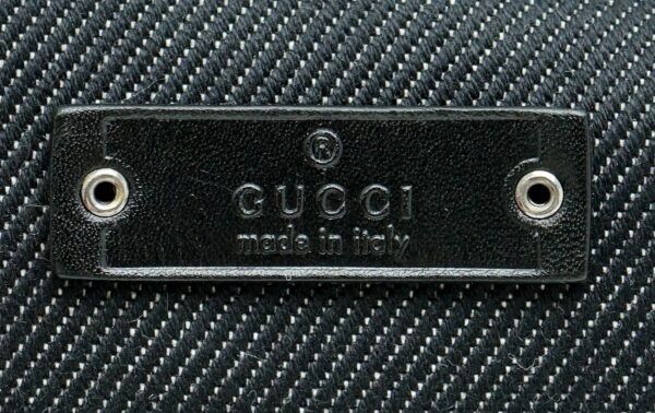 11580981 7 Gucci Denim Pouch Multi Pouch Black Denim Leather