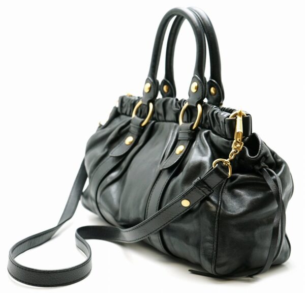 11581040 1 Miu Miu Tote Bag 2Way Shoulder Bag Leather Black