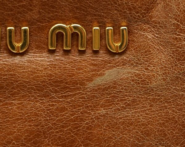 11581041 7 Miu Miu Handbag 2Way Shoulder Bag Leather Brown