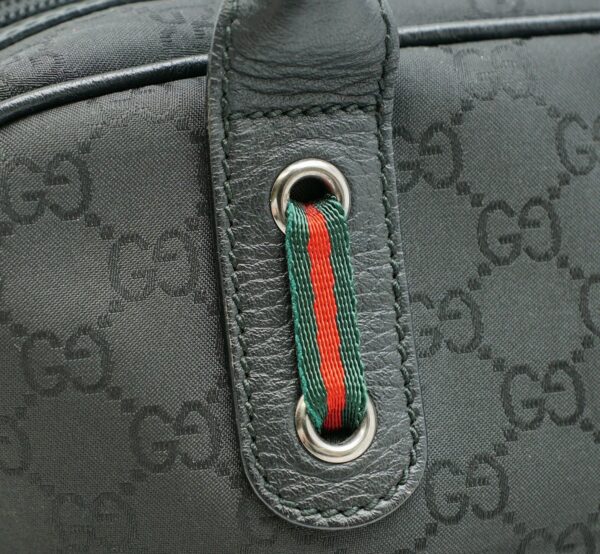 11581128 6 Gucci GG Nylon Bag Shoulder Bag Leather Black