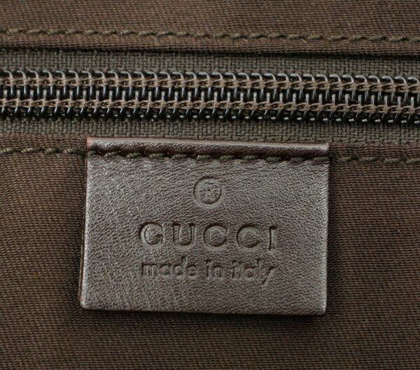 11581130 8 Gucci GG Shoulder Bag Leather Khaki Beige Brown