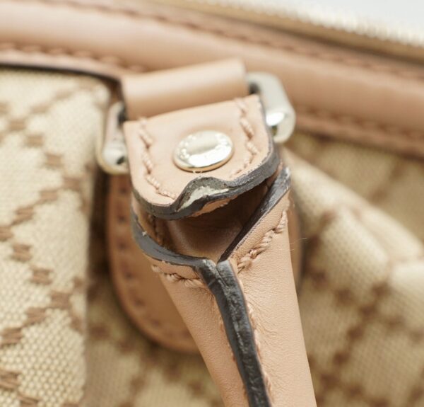 11581152 7 Gucci Sookie Diamante Handbag Crossbody Leather Beige Pink