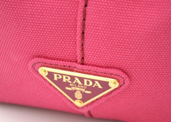 11581175 5 Prada Canapa Denim 2way Tote Shoulder Bag Pink