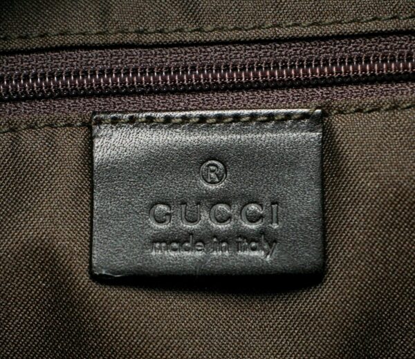 11581265 8 Gucci GG Canvas Sherry Line Shoulder Bag Khaki Brown