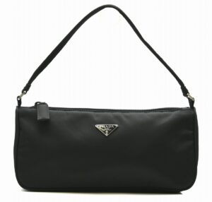 11581422 Prada Side Zip Leather Shoulder Bag Navy