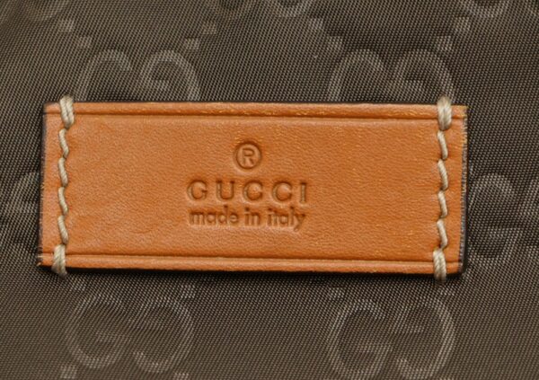 11581492 8 Gucci GG Nylon Shoulder Bag Leather Brown