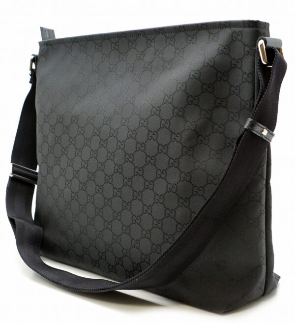 11581647 1 Gucci GG Messenger Bag Crossbody Leather Black