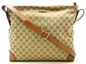 11590208 Gucci Accessories Collection Shoulder Bag Leather Beige Brown