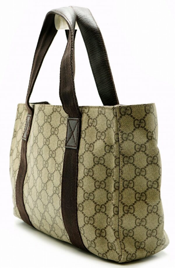 11590245 1 Gucci GG Supreme Handbag Tote Bag Khaki Beige Brown